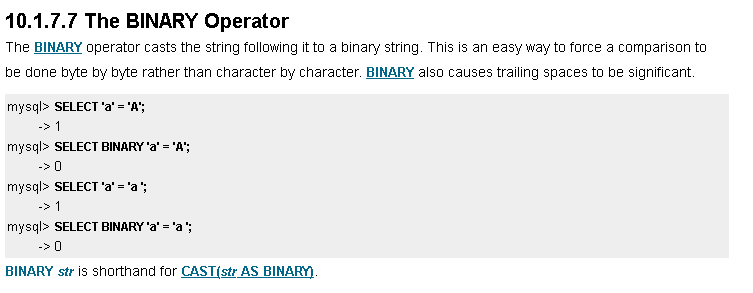 natas level 15 binary operator
